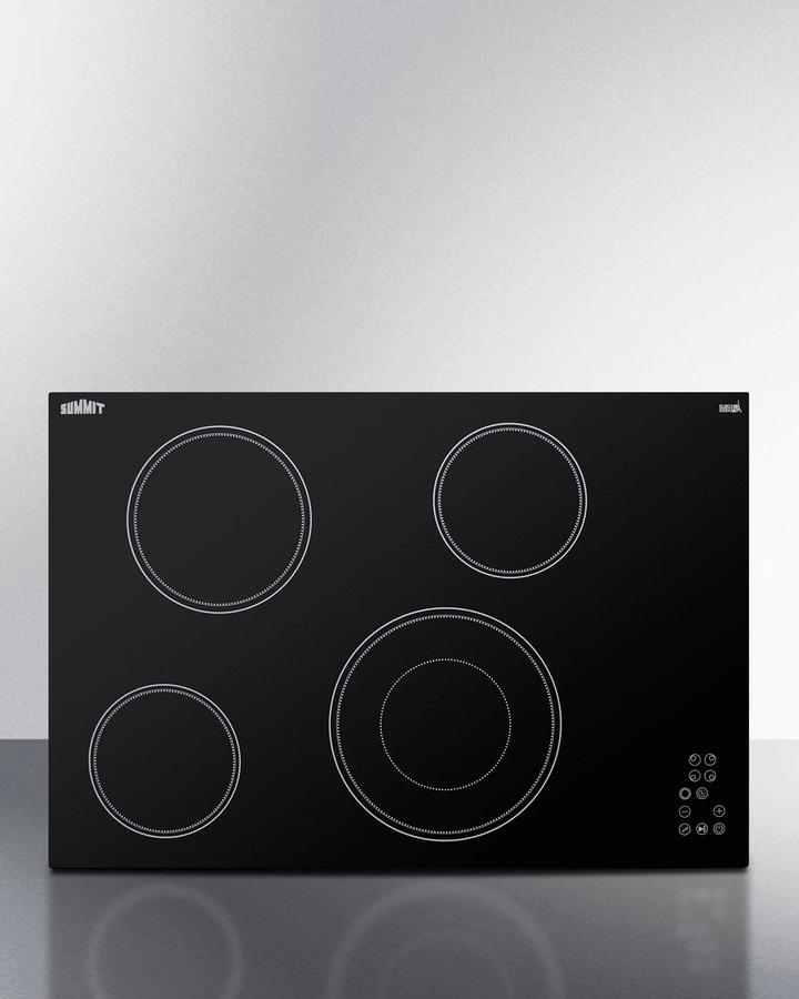 Summit 30" Wide 208-240v 4-burner Radiant Cooktop