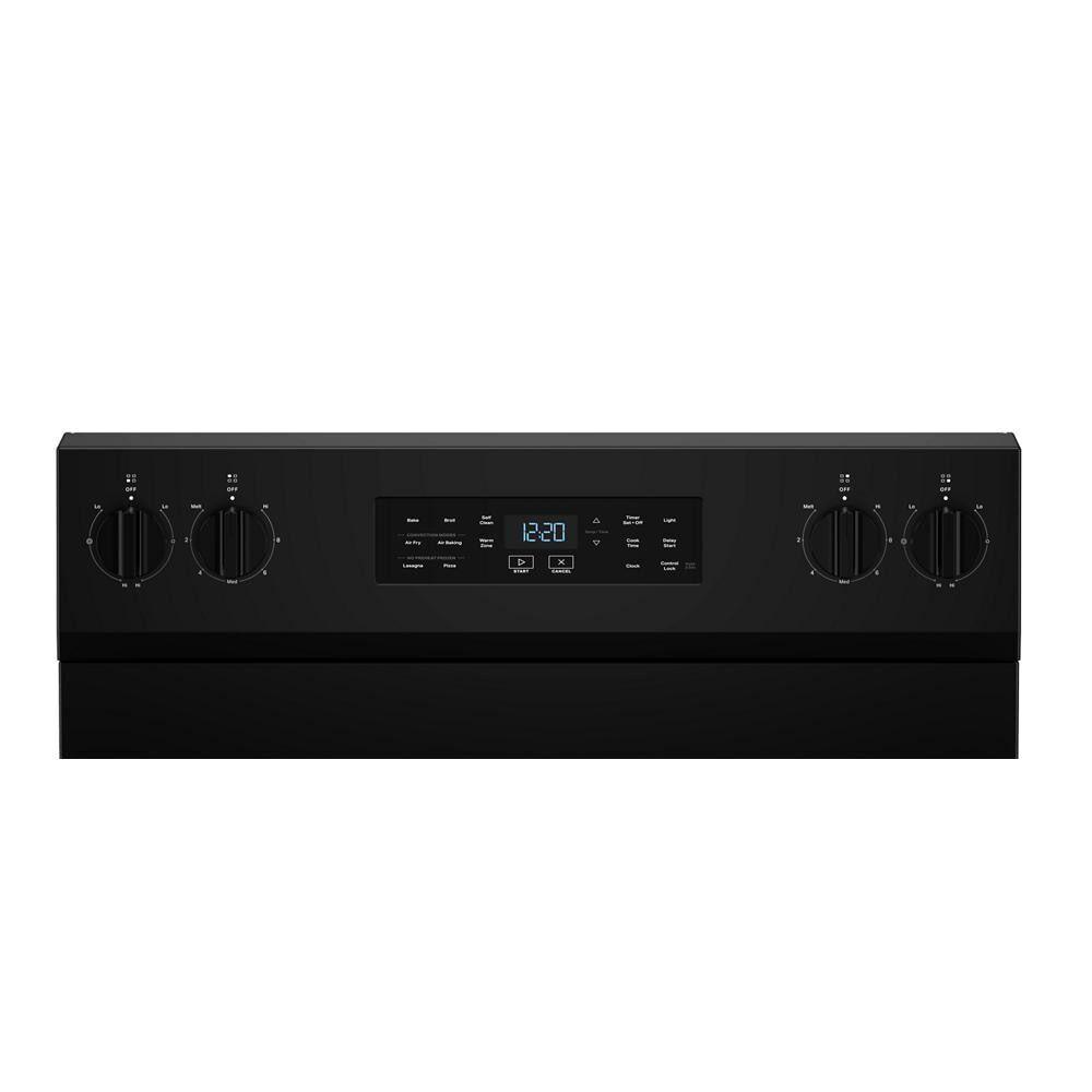 Whirlpool WFES5730SB 30-inch Electric Range with Air Cooking Technology