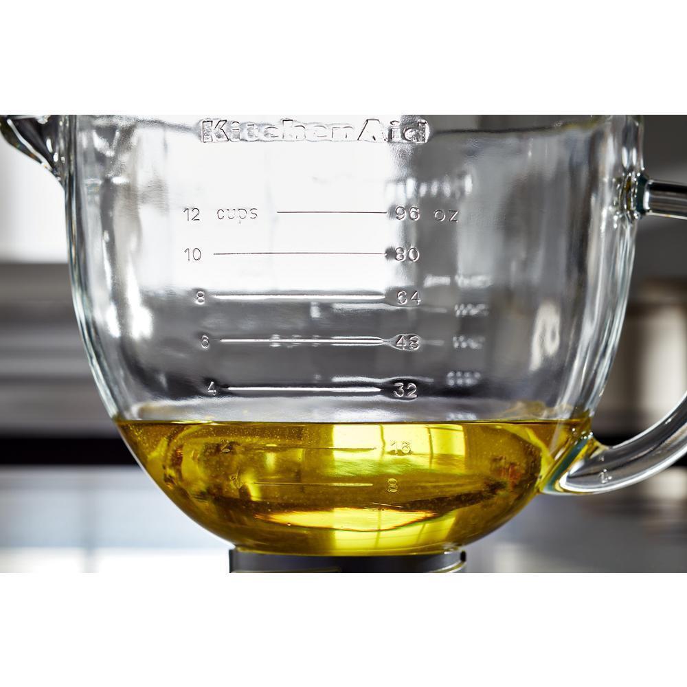 Kitchenaid KSM5GB 5 Quart Tilt-Head Glass Bowl with Measurement Markings & Lid