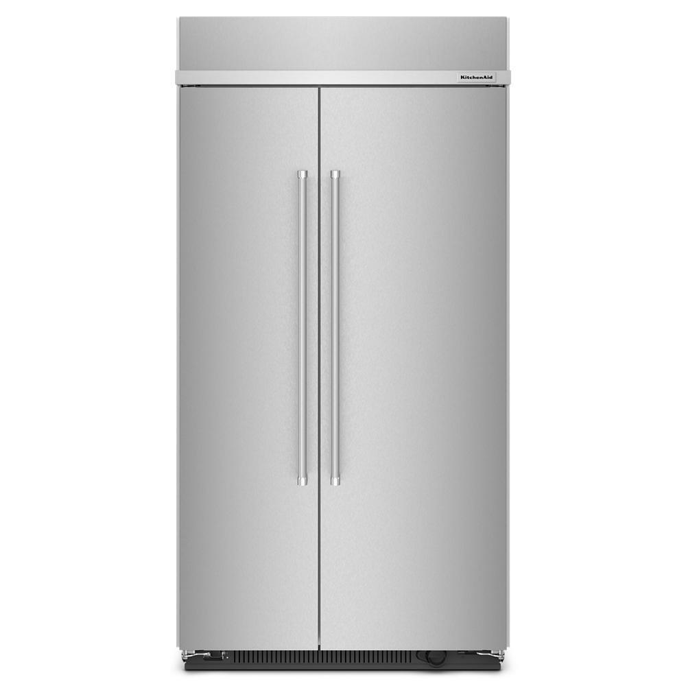 Kitchenaid KBSN702MPS 25.5 Cu Ft. 42" Built-In Side-by-Side Refrigerator with PrintShield™ Finish
