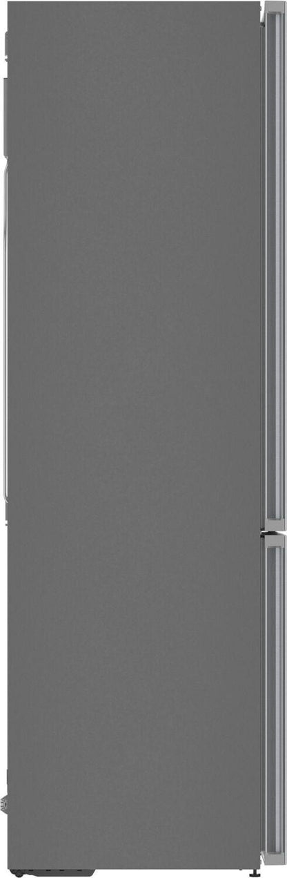 Bosch B24CB80ESS 800 Series, free-standing fridge-freezer with freezer at bottom, 24'', Brushed steel (with anti-fingerprint), Total No Frost