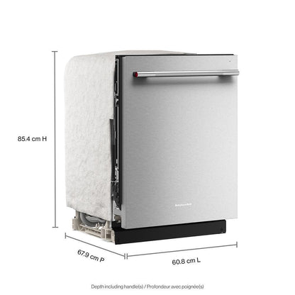 Kitchenaid KDTS324SPS Third Level Jet Rack Dishwasher with 40+ Total Wash Jets, 41 dBA