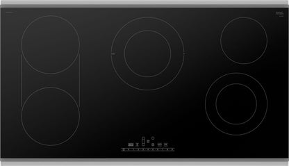 Bosch NET8669SUC 800 Series Electric Cooktop 36" Black, surface mount with frame