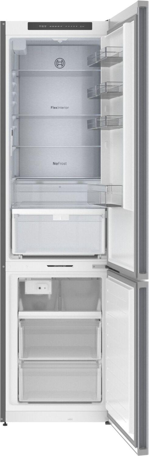 Bosch B24CB80ESS 800 Series, free-standing fridge-freezer with freezer at bottom, 24'', Brushed steel (with anti-fingerprint), Total No Frost
