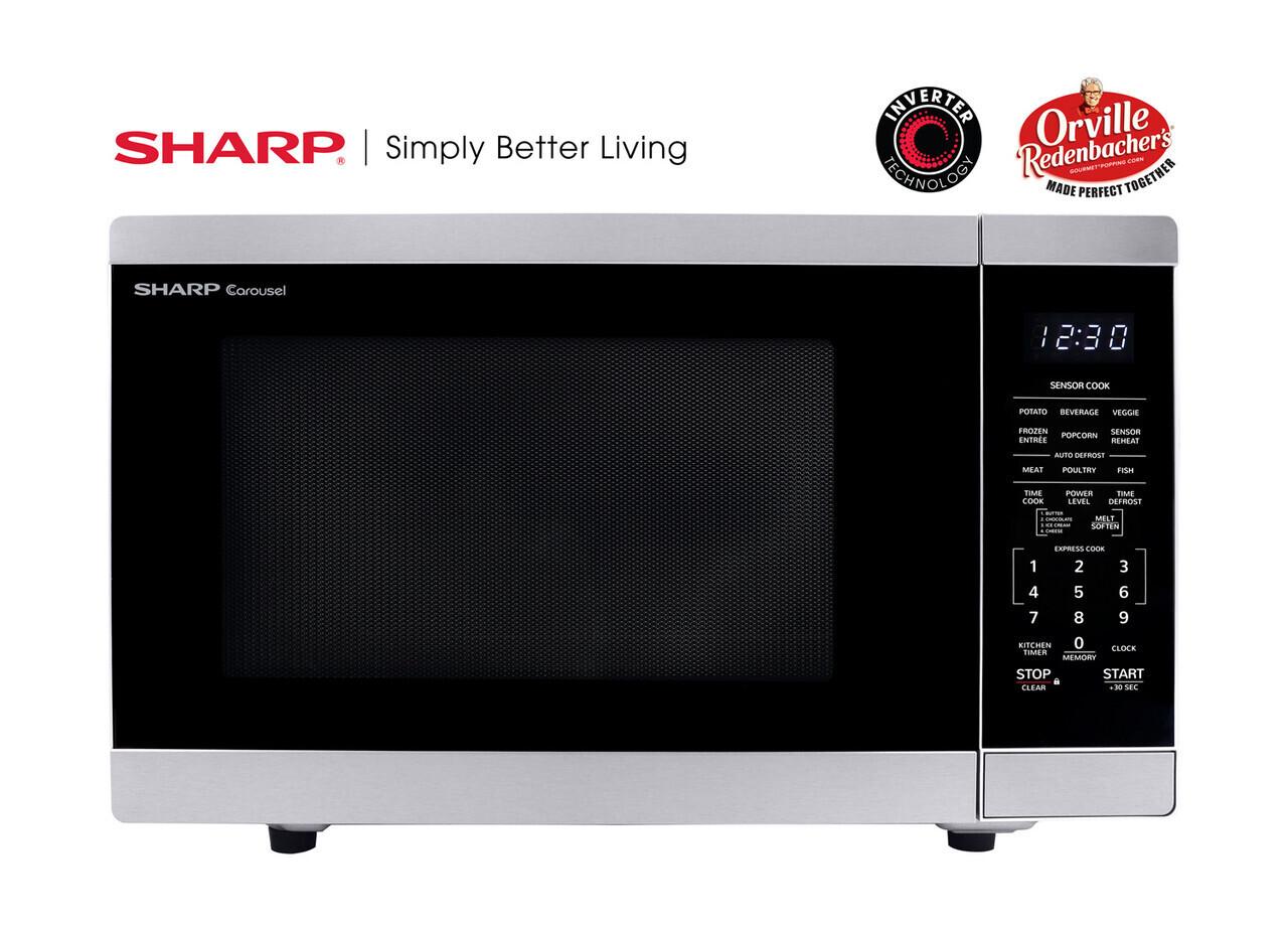 Sharp 1.4 cu. ft. Family-Size Countertop Microwave Oven with Inverter Technology