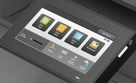 Sharp MXB468F MX-B468F Monochrome Multifunction Printer Prints up to 46 pages per minute , copy, scan, fax Maximum paper capacity of 2,300 sheets Exceptional Image Quality with 1,200 x 1,200 dpi print resolution