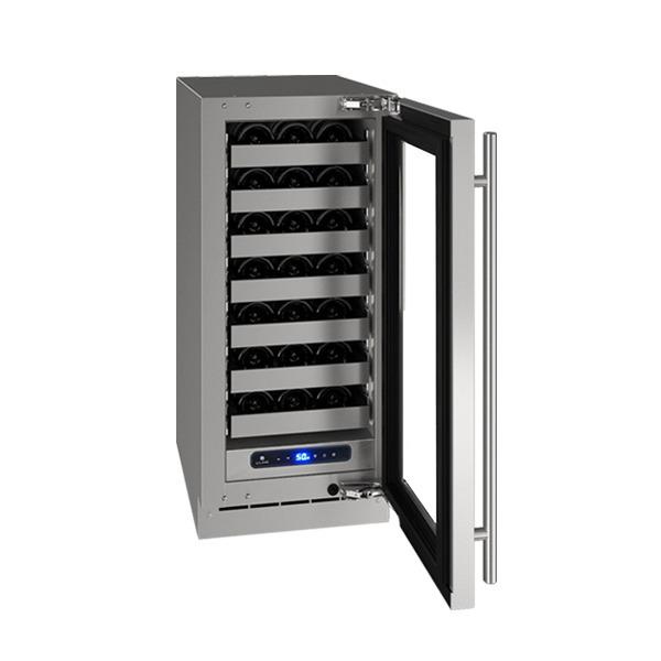 U-Line UHWC515SG51A Hwc515 15" Wine Refrigerator With Stainless Frame Finish and Left-hand Hinge Door Swing and Lock (115 V/60 Hz)