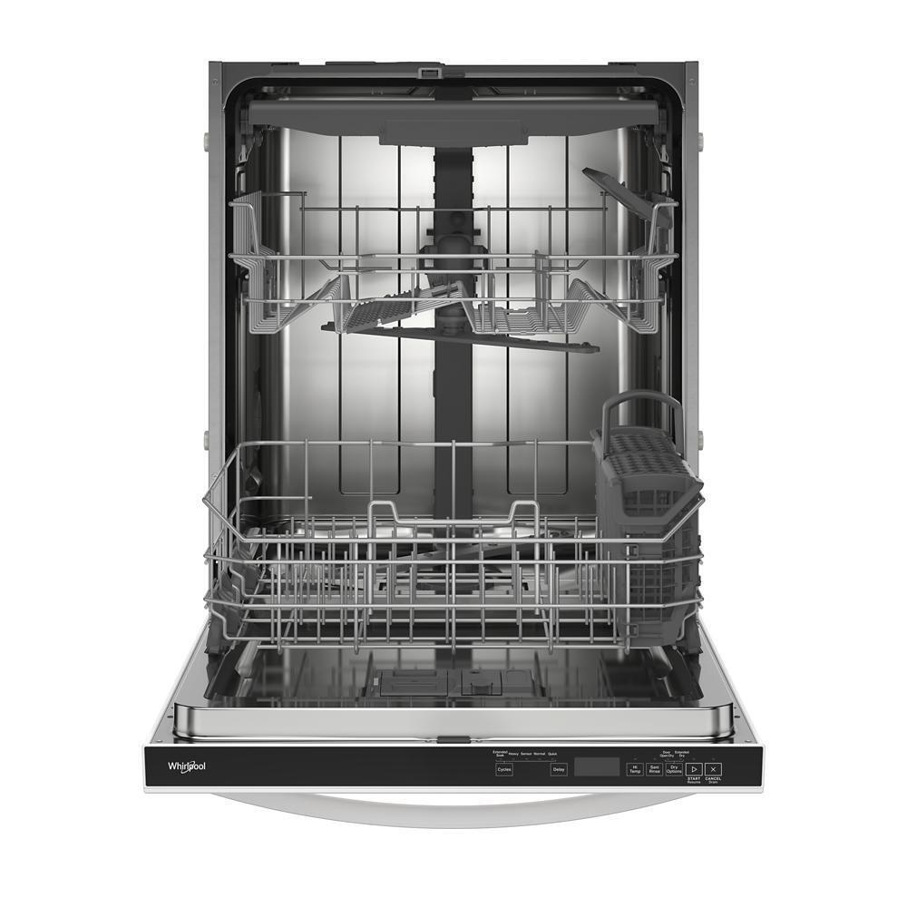 Whirlpool WDT550SAPW 44 dBA ADA Compliant Dishwasher Flush with Cabinets with 3rd Rack