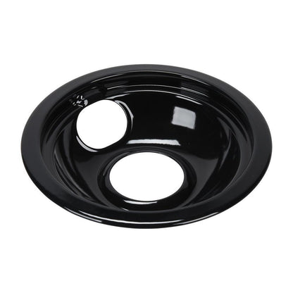 Kitchenaid W10290353RW Range Electric/Cooktop 6-IN Round Drip Bowl (Single-Pack) - Black for Non-Hinged, 2-Wire Plug Cooking Elements