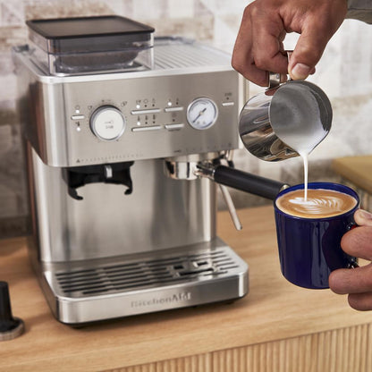 Kitchenaid KES6551SX Semi Automatic Espresso Machine with Burr Grinder