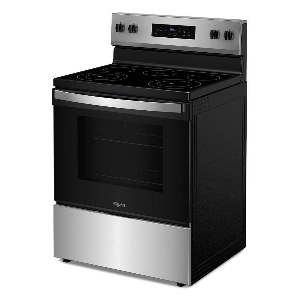 Whirlpool WFES3330RS 30-inch Electric Range with Steam Clean