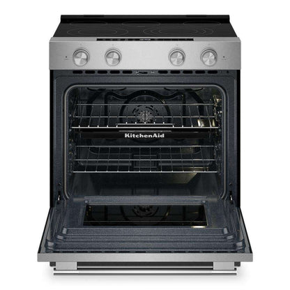 Kitchenaid KSES430SPS 5.3 Cu. Ft. Smart Slide-in Electric Range with Convection Cooking Modes and Steam Bake Mode