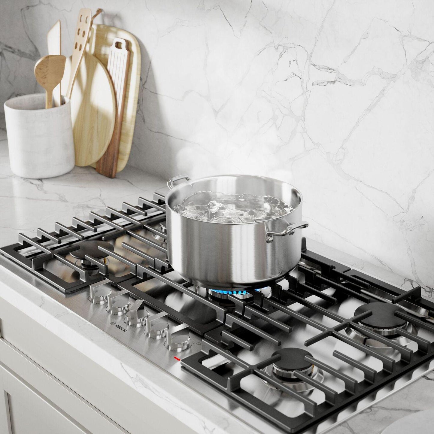 Bosch NGM5659UC 500 Series, Gas hob, 36'', Stainless steel