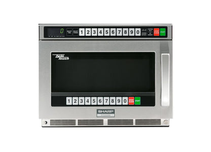 RCD2200M Sharp TwinTouch 2200 Watt Commercial Microwave Oven with Dual TouchPads