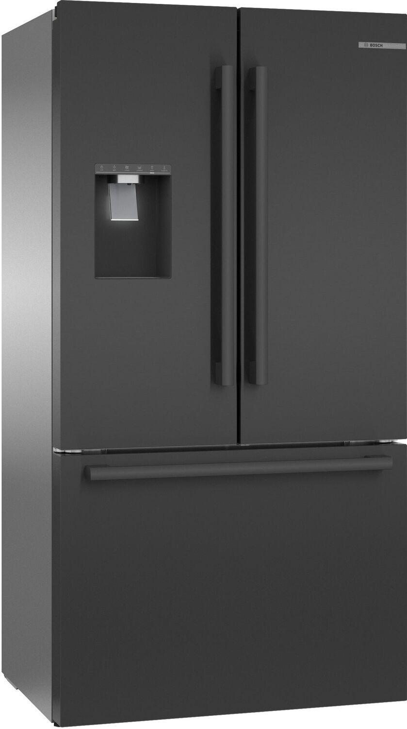 Bosch 500 Series French Door Bottom Mount Refrigerator 36" Black stainless steel B36CD50SNB