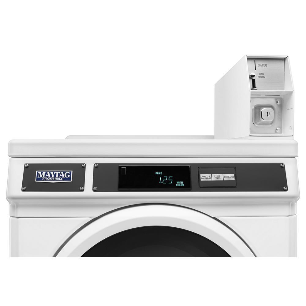 Maytag MDE28PDTGW Commercial Electric Dryer, Coin Drop Equipped