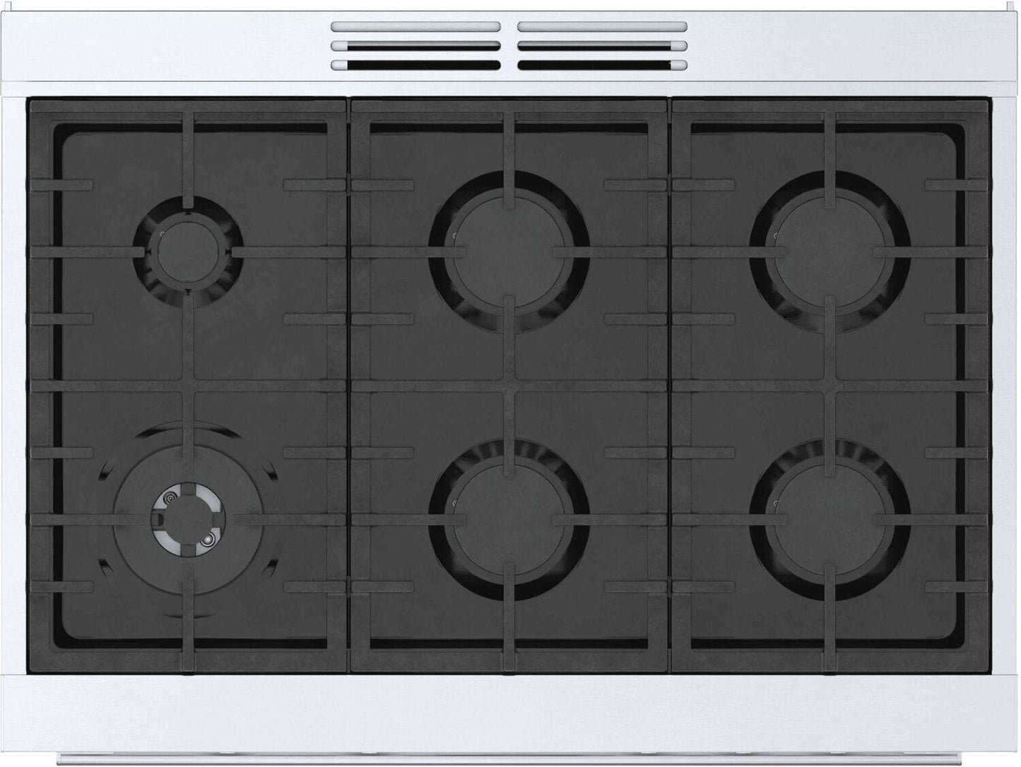 Bosch HDS8655U 800 Series, Dual fuel freestanding range, 36'', Stainless steel