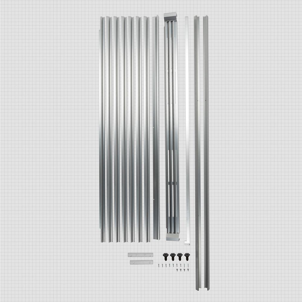 Kitchenaid SKT60M Full-Refrigerator and Up-Right Freezer Sidekick Trim Kit, Stainless Steel, used with WSZ57L18DM and WSR57R18DM models