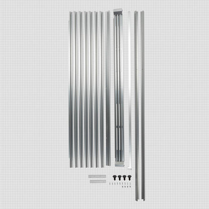 Kitchenaid SKT60M Full-Refrigerator and Up-Right Freezer Sidekick Trim Kit, Stainless Steel, used with WSZ57L18DM and WSR57R18DM models