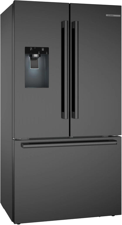 Bosch B36CD52SNB 500 Series, French Door Bottom freezer, multi door, 36'', Black inox-antifingerprint, Total No Frost