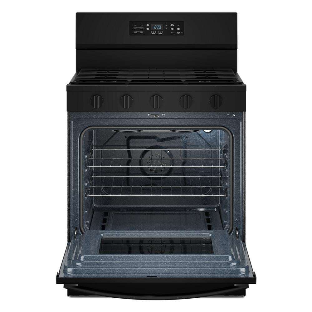 Whirlpool WFGS5730SB 30-inch Gas Range with Air Cooking Technology and EZ-2-Lift™ Hinged Grates