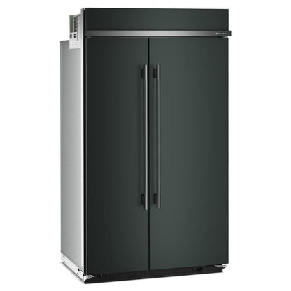 Kitchenaid KBSN748SJP 30 Cu. Ft. 48" Built-In Side-by-Side Refrigerator with Platinum Interior