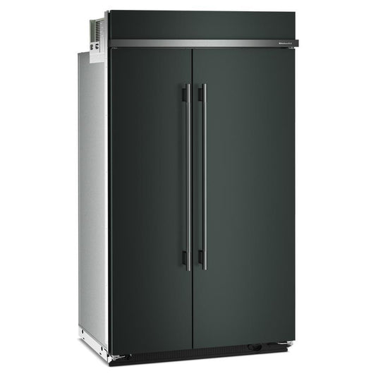 Kitchenaid KBSN748SJP 30 Cu. Ft. 48" Built-In Side-by-Side Refrigerator with Platinum Interior