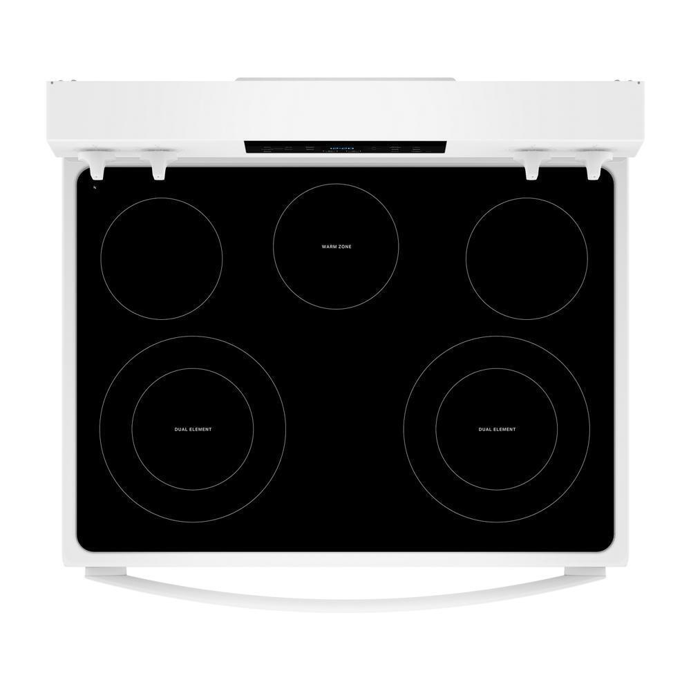 Whirlpool WFES4530SW 30-inch Electric Range with Air Cooking Technology and Steam Clean
