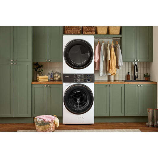 Whirlpool WEF5727TW Smart ENERGY STAR® Front Load Laundry Tower with UV Clean Technology & FreshFlowTM Vent System 4.5 cu. ft. Washer & 7.4 cu. ft. Electric Dryer