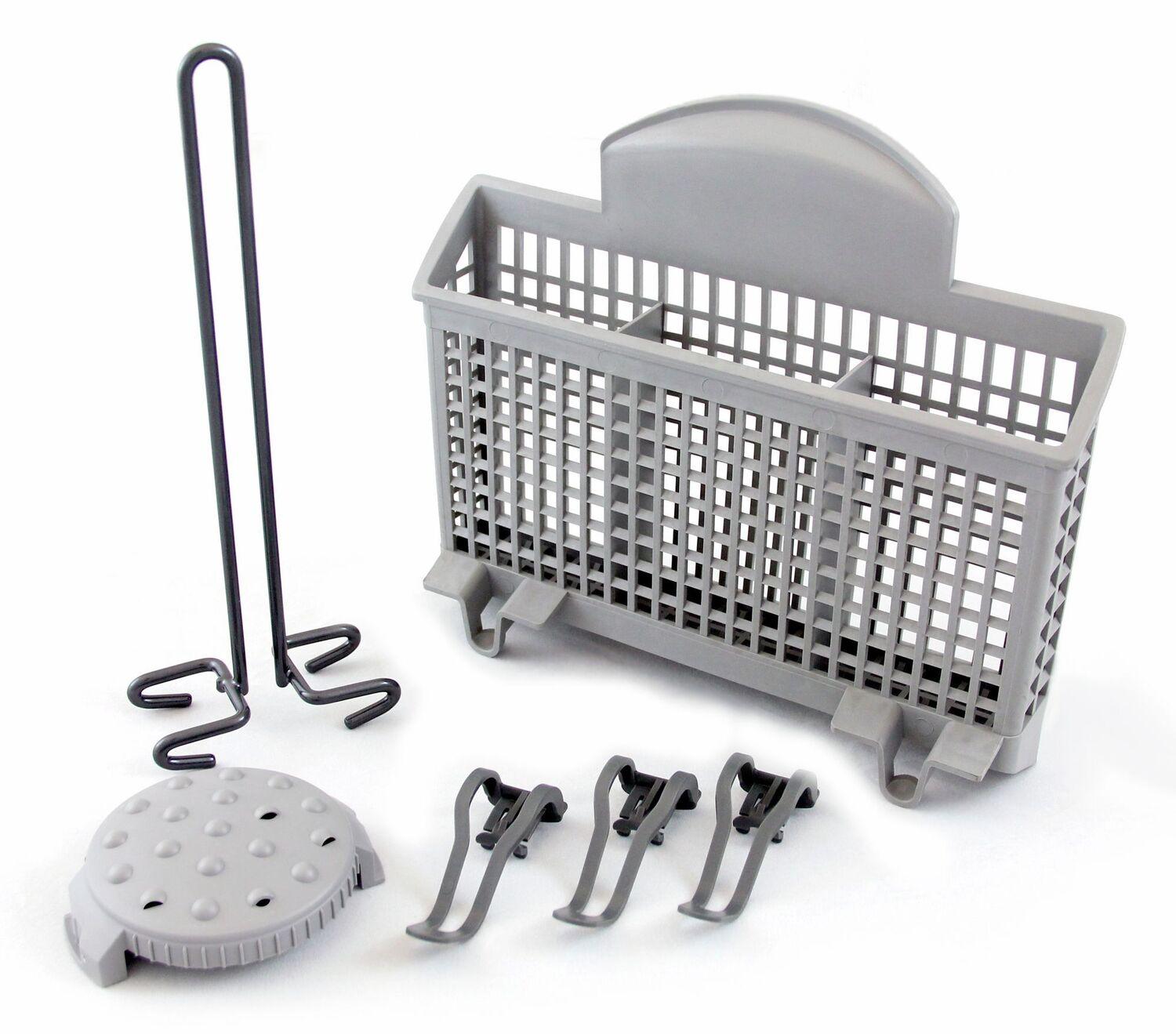 Bosch Dishwasher Accessory Kit with Extra Tall Item Sprinkler, Vase/Bottle Holder, 3 Plastic Item Clips and Small Item Basket - Ascenta