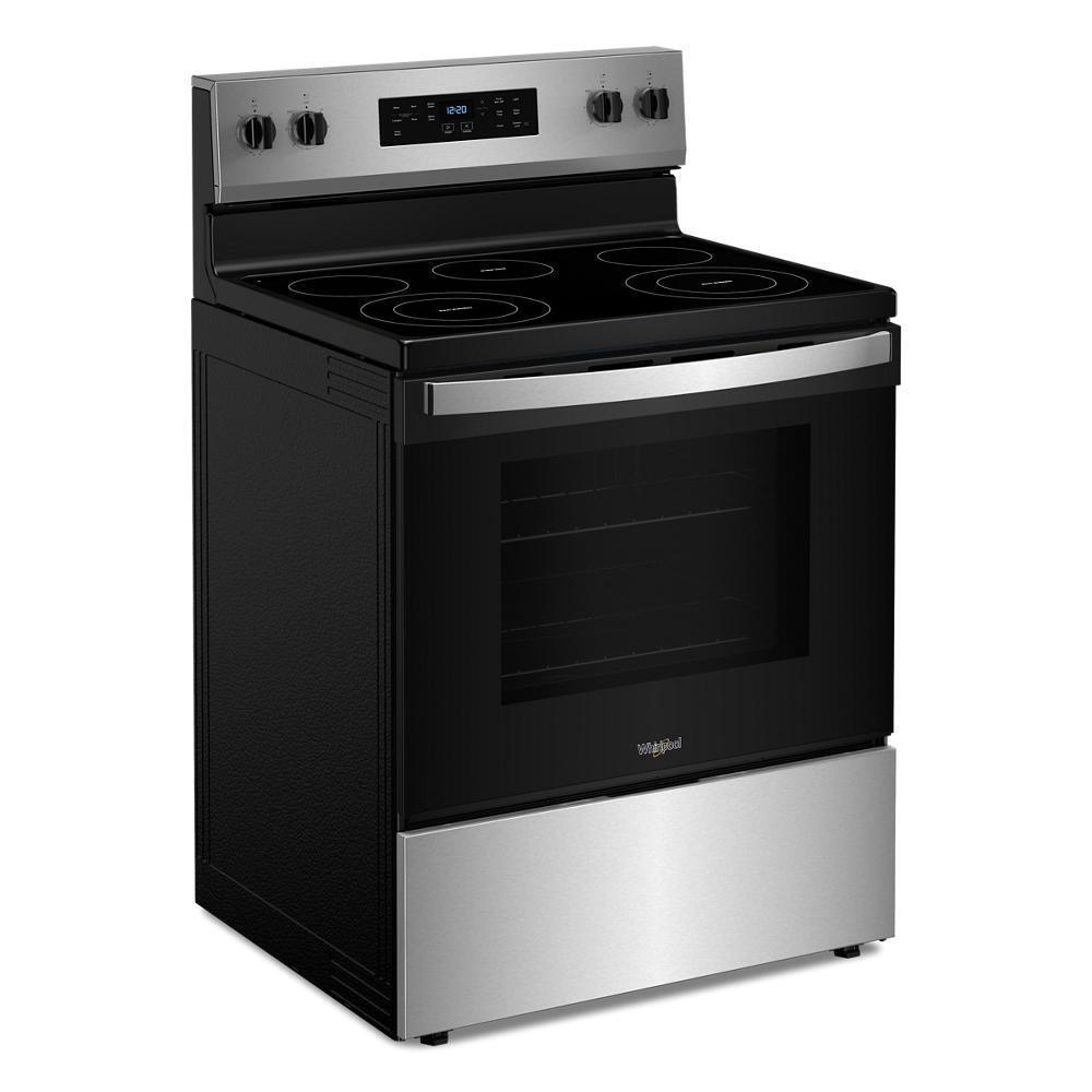 Whirlpool WFES3330RS 30-inch Electric Range with Steam Clean