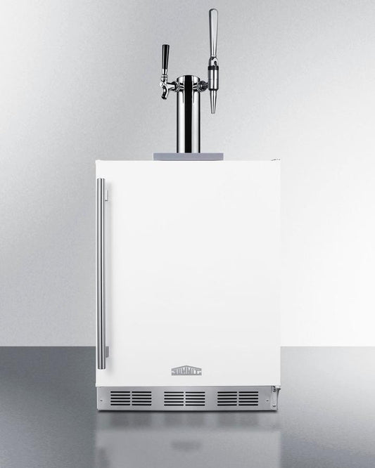 Summit SBC58WHBIADACMTWIN 24" Wide Built-in Coffee Kegerator, ADA Compliant