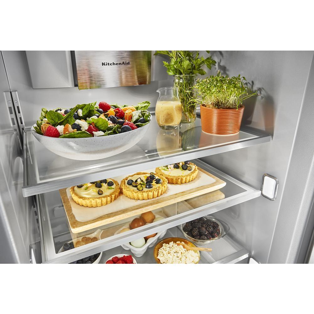 Kitchenaid KBSN702MPA 25.5 Cu Ft. 42" Built-In Side-by-Side Refrigerator with Panel-Ready Doors