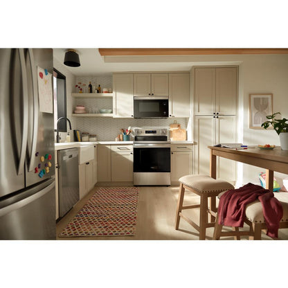 Whirlpool WFES4530SZ 30-inch Electric Range with Air Cooking Technology and Steam Clean