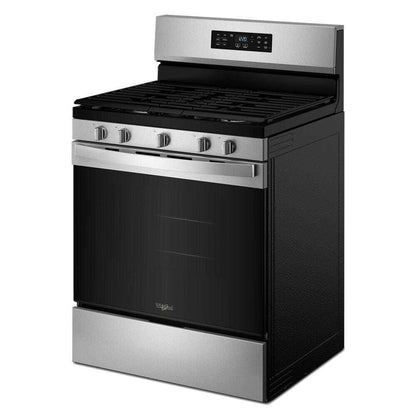 Whirlpool WFGS4530SZ 30-inch Gas Range with Air Cooking Technology and Steam Clean