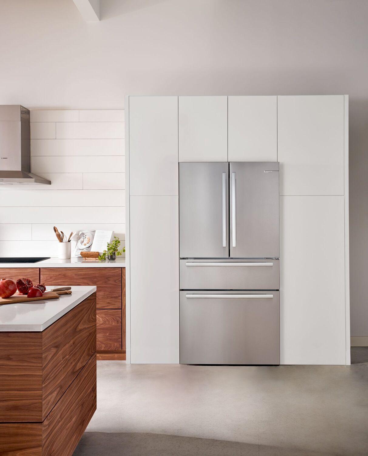 Bosch B36CL80SNS 800 Series, French Door Bottom freezer, multi door, 36'', Brushed steel (with anti-fingerprint)