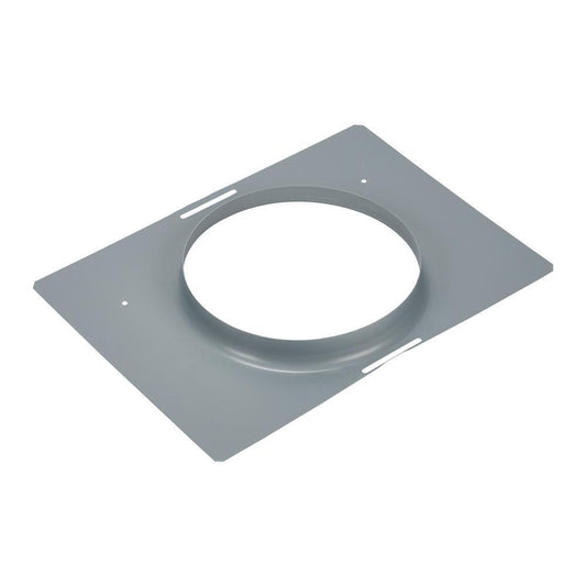Whirlpool W10388168 30" and 36" Range Hood Damper Mounting Plate, with 7" D opening