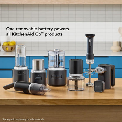 KHBRV05BM KitchenAid Go® Cordless Hand Blender with Accessories - battery sold separately