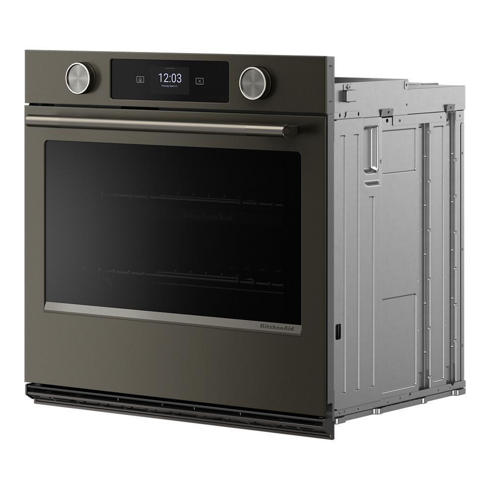 Kitchenaid KOES930SBE 30-inch Smart Electric Single Wall Oven with Intelligent Cooking Camera - Black Ore