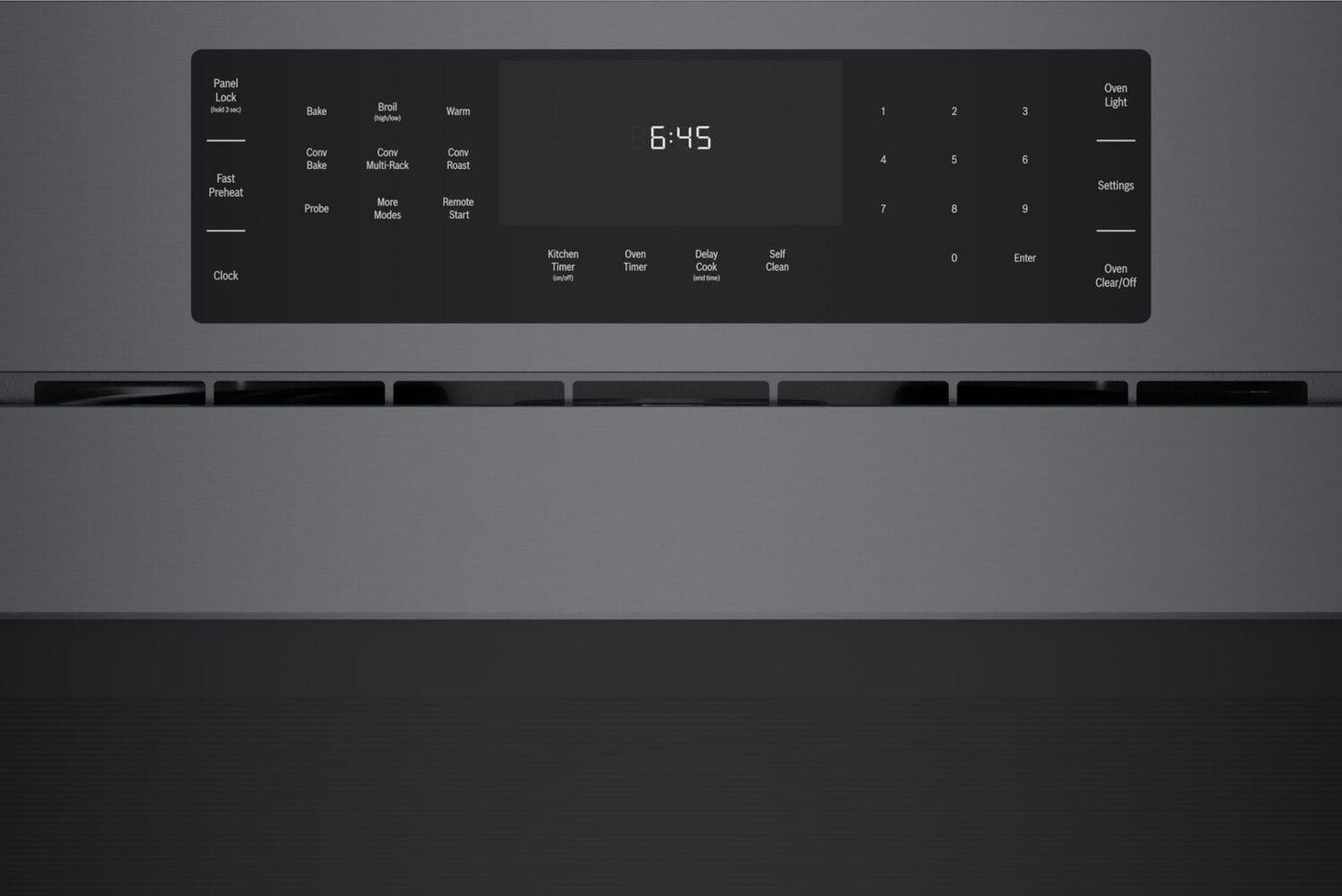 Bosch HBL8444LUC 800 Series Single Wall Oven 30" Left SideOpening Door, Black Stainless Steel