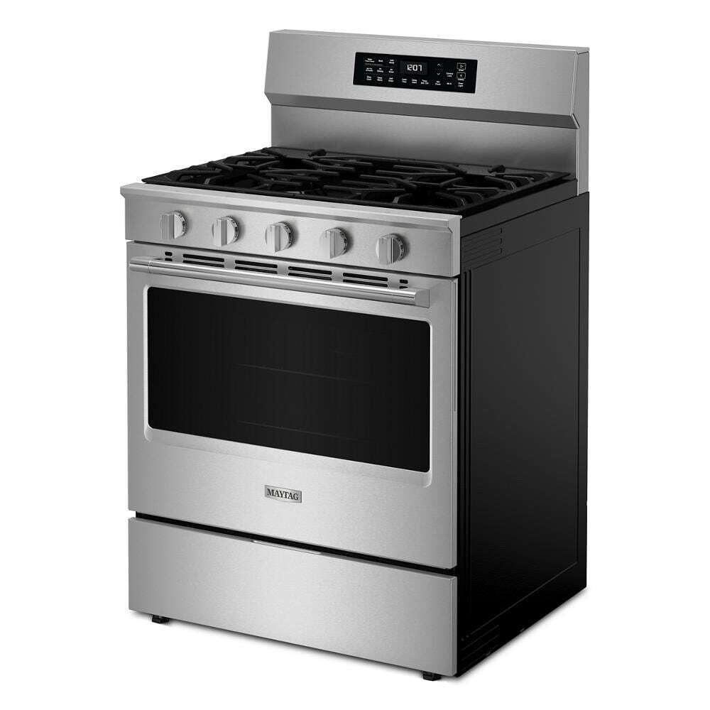 Maytag MFGS7030SZ 30-Inch Wide Freestanding Gas Range with Grill Mode and No Preheat Air Fry - 5.0 Cu. Ft.