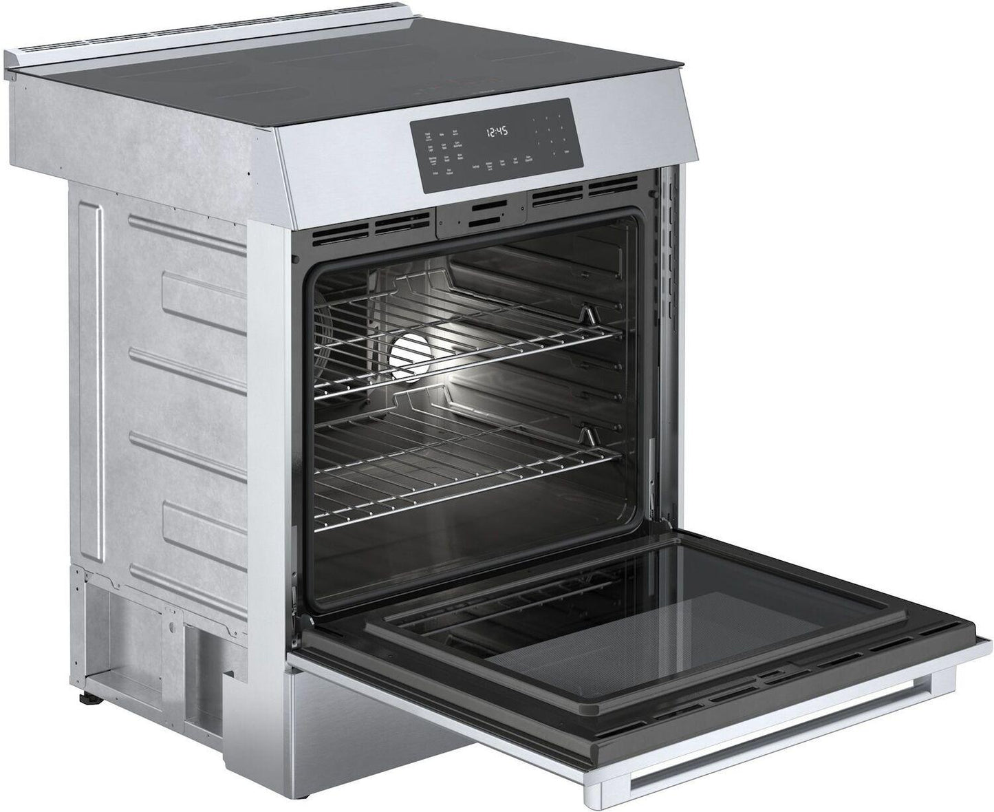 Bosch HII8057U 800 Series, Induction slide-in range, 30'', Stainless steel