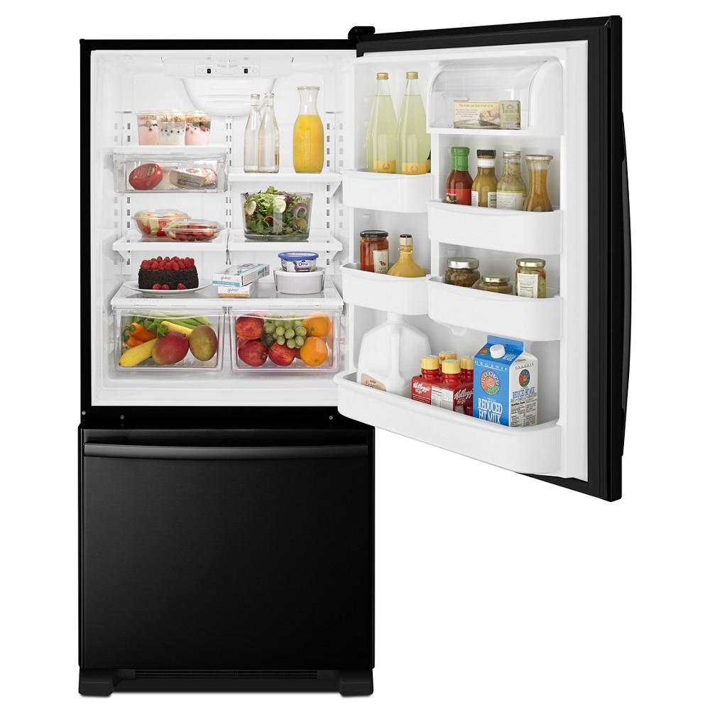 Amana ABB1924BRB 29-inch Wide Bottom-Freezer Refrigerator with EasyFreezer™ Pull-Out Drawer -- 18 cu. ft. Capacity