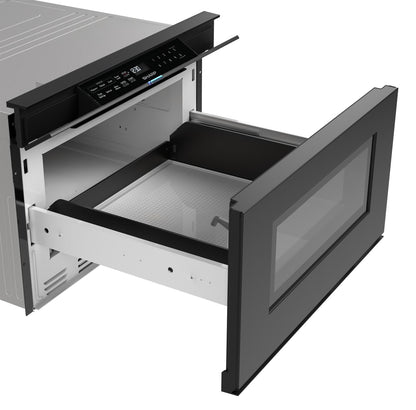 SMD2479MB Sharp 24 in. 1.2 cu. ft. Deco Series Built-In Smart Microwave Drawer™ Oven with Easy Wave Open in Black
