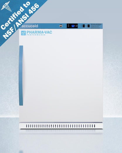 Summit ARS62PVBIADA456 6 CU.FT. ADA Height Vaccine Refrigerator, Certified To Nsf/ansi 456 Vaccine Storage Standard