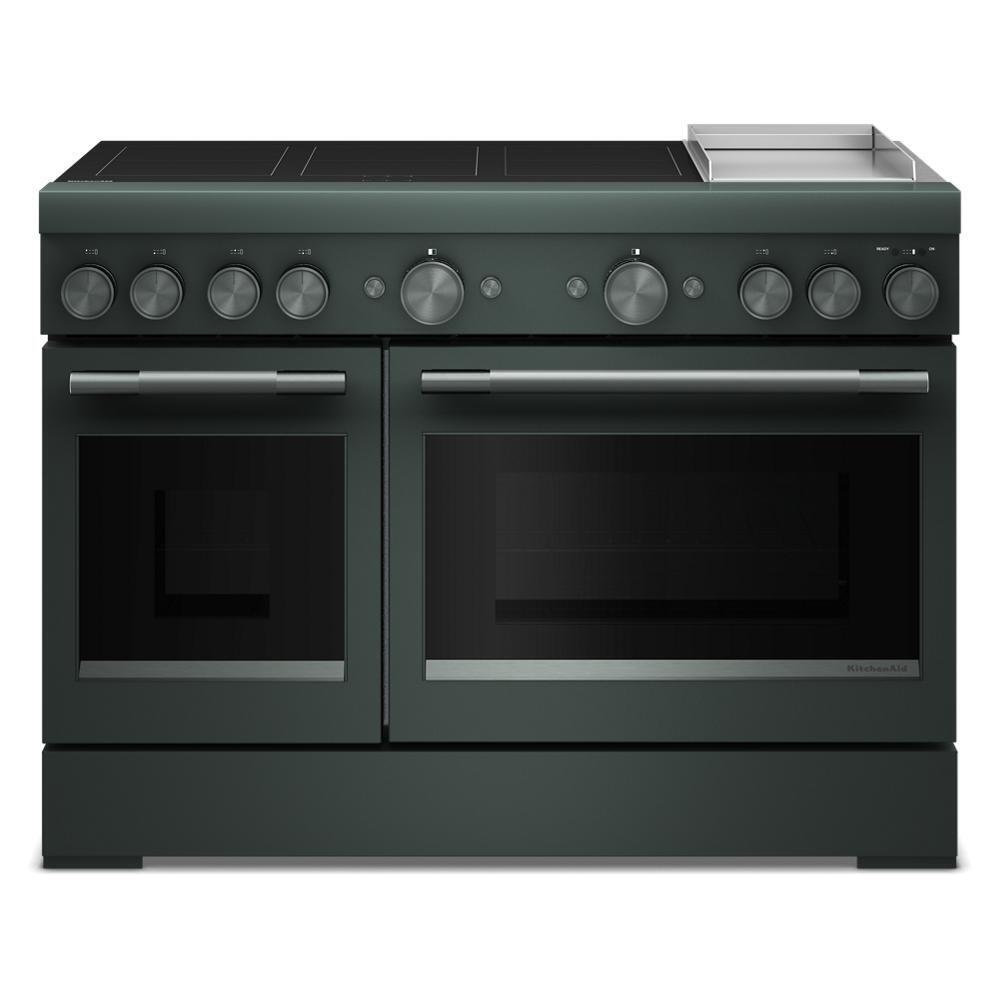 Kitchenaid KFID948SJP 48-Inch 6-Element Induction Freestanding Commercial-Style Range with Griddle