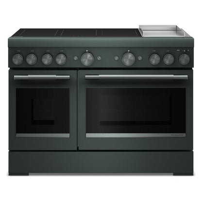 Kitchenaid KFID948SJP 48-Inch 6-Element Induction Freestanding Commercial-Style Range with Griddle
