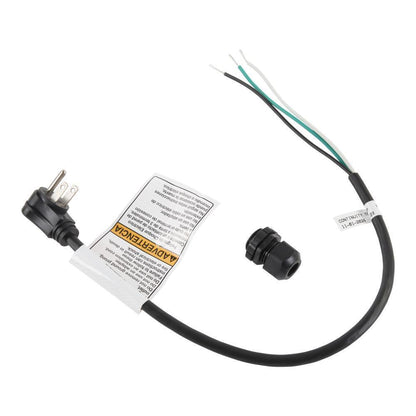 Whirlpool W11546624 1.7' Dishwasher Power Cord 3 Wire 15 Amp Right Angle Plug