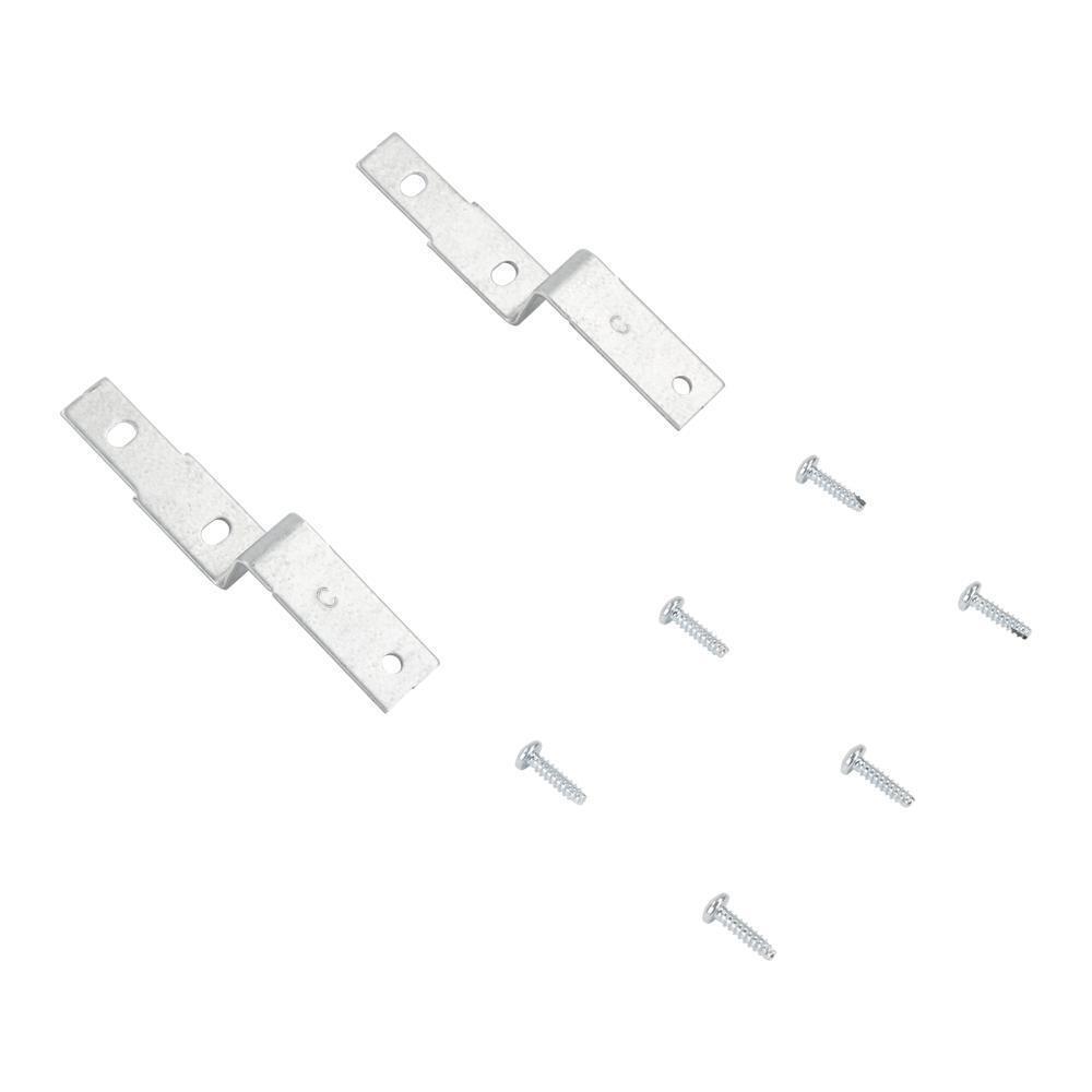 Whirlpool W11404611 Washer & Dryer Stacking Kit with 23" adhesive pads (2), 2 galvanized steel brackets, and 4 screws