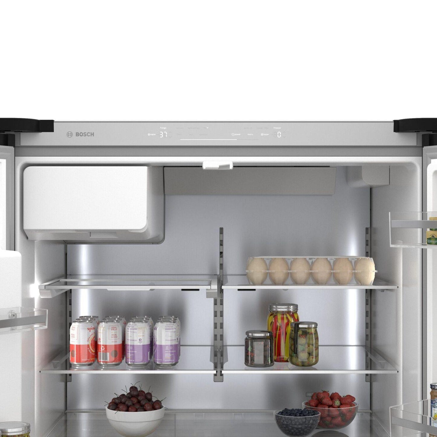 Bosch B36FD50SNB 500 Series French Door Bottom Mount Refrigerator 36" Black Stainless Steel, Total No Frost